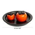 thumbnail image 4 of Rvaymup Dual Persimmon Incense for Burner Persimmon-shaped Incense Stick Holder in Plate Aromatherapy Fragrance Office Decors Home Ornaments, 4 of 8