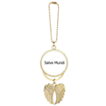 thumbnail image 1 of Hello World Latin Art Deco  Fashion Car Keychain Angel Wing Pendant, 1 of 4