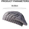 thumbnail image 2 of 2 piezas de gorras de repartidor de periódicos a cuadros para mujer, gorros octogonales vintage, boinas, gorro de hueso para mujer, gorros de artista tejidos para invierno y otoño, gorro, 2 of 5
