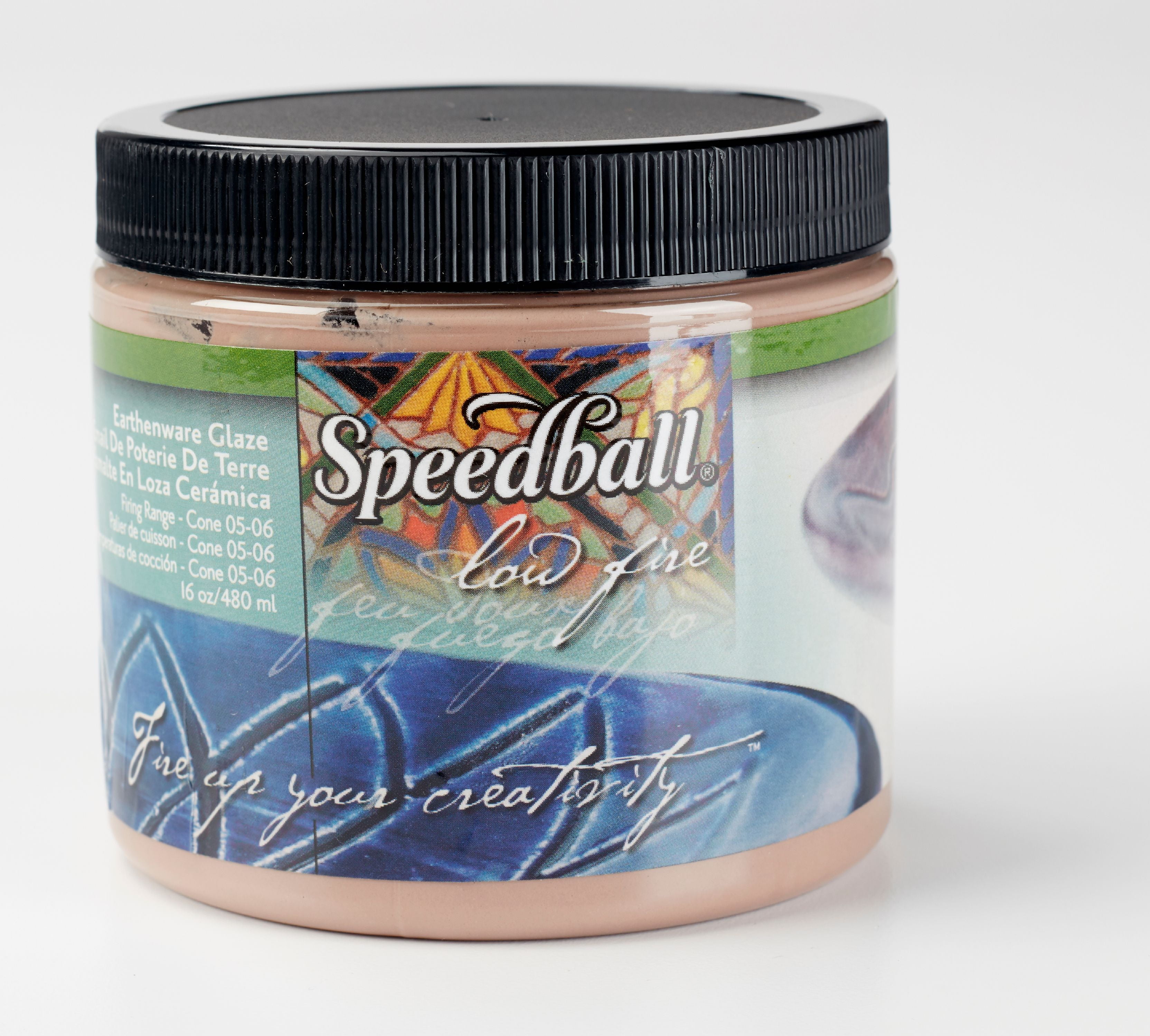 Speedball Earthenware Glaze Brown 16 Ounce 