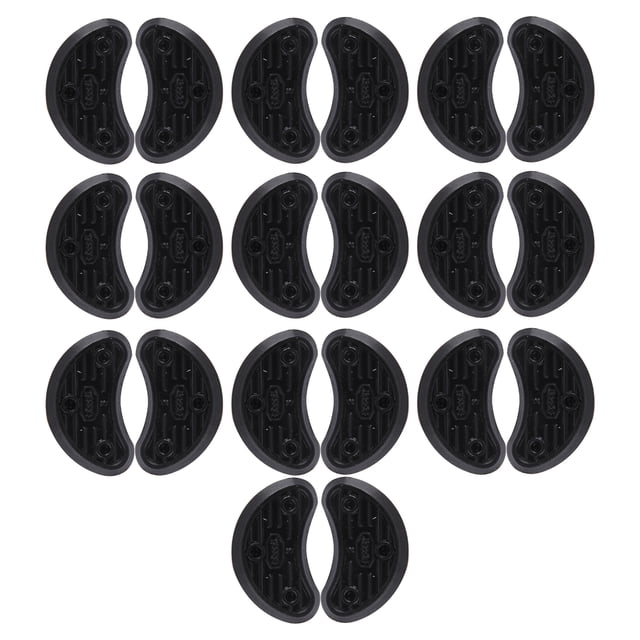 SHISUYAN 10 Paires d'Autocollants en Forme de Fer à Cheval, Semelles Antidérapantes, Coussinets de Réparation de Talon Durables (3)