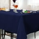 thumbnail image 3 of Mantel Rectangular - Mancha Resistente Arrugas Resistente Manteles, Comedor Mantel para Boda Picnic Interior Exterior Mesa Azul marino 60 "x120" Unique Bargains Mantel, 3 of 9