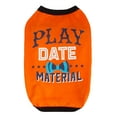 thumbnail image 4 of CBFFDC Letter Print Pet Clothes Adorable Letter Print Pet T shirts Threaded Neckline Two Legged Design Soft Comfortable Summer Puppy Clothes, 4 of 6