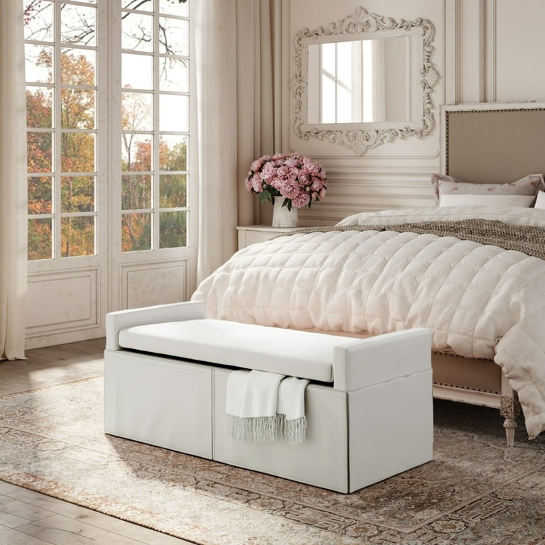 Walmart upholstered bench cheap