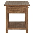 thumbnail image 4 of Ayne Side End Table, 1 Shelf, 1 Drawer, Brown Wood, Square 20 Inch, 4 of 5