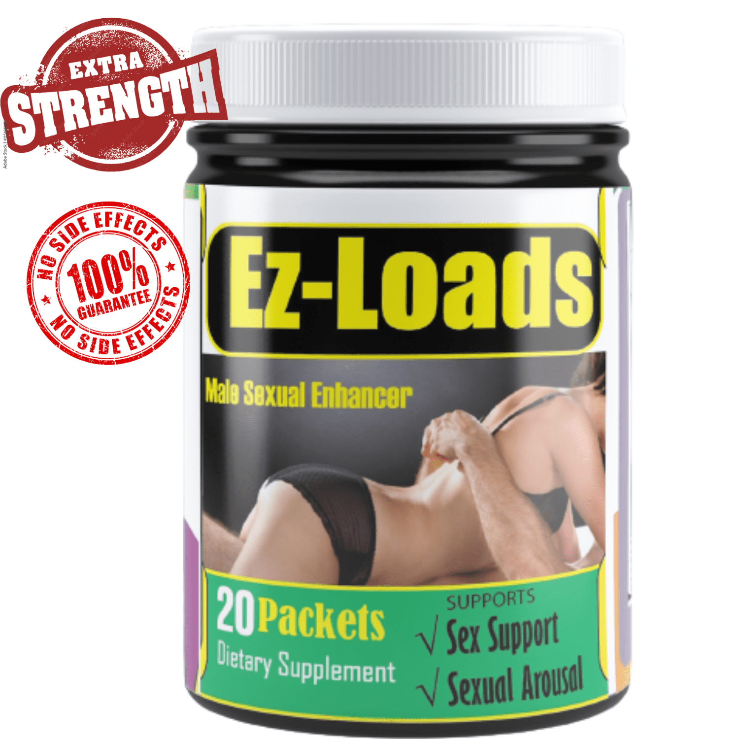 Ez-loads Sexual Enhancement 60 Pills for Men, 10X Harder, Bigger, Larger, Max Stamina, Endurance & Libido Booster by Celebrity Lifestyle