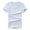 #White, variant on DPTALR Men's Solid Color Crew Neck Short Sleeve T-shirt,Gray, XXL