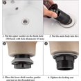 thumbnail image 3 of Black Sink Waste Basin, Chrome Pop Up Waste Large Area, Automatic Pop Up With Overflow Drain, Copper Pop Up Spring Stopper Basin Sink For Bathroom, Wa, 3 of 5