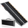 thumbnail image 1 of QinaQin 5FT Aluminum Folding Wheelchair Ramp, Portable Non-Slip Threshold Ramp for Doorways, Home Steps and Scooters, 1 of 6