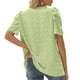 thumbnail image 3 of Blusa de moda con mangas abullonadas, camiseta de verano con lunares suizos y cuello en V, camiseta de lunares suizos con cuello en V, multifuncional, 3 of 5
