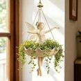thumbnail image 7 of 2PCS Winged Fairy Dancer Hanging Planter, Decorative Resin Holder for Succulents and Small Flowers Indoor Outdoor, 7 of 7