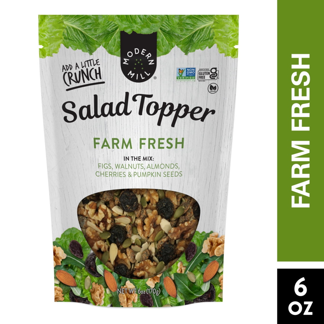 (2 pack) Modern Mill Farm Fresh Salad Topper 6oz, Gluten-Free, Vegan, Non GMO