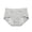 Light Gray, variant on Krdevn Women Solid Mid Rise Bikini Underwear Extended Side 4 Layer Absorbent Leak Proof Cotton Breathable Reusable Menstrual Daily Panties Multi Pack Size:L