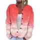 thumbnail image 2 of Puntoco Blusa Estampada De Moda Para Mujer, Blusa De Manga Larga, Sudadera Con Bolsillos Y Capucha, 2 of 5