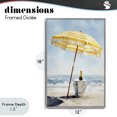 thumbnail image 4 of Stupell Industries Coastal Sunshine Celebration at Seaside Gray Framed Giclee Art, 12 x 18, by Petals Prints Design, 4 of 8
