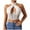 White, variant on Riforla Fashionable Mesh Lingerie Bustier with Adjustable Neck Tie and Support Everyday Wear Bras Black M