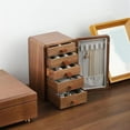 thumbnail image 5 of Wood Jewelry Box With 5 Drawers Earring Bracelet Decorative, 5 of 6