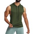 thumbnail image 1 of UKAP Mens Summer Tops Sleeveless Tank Muscle Shirts Loose Workout Vest Qianjun Green Star Network M, 1 of 9