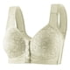 thumbnail image 1 of Karight Lace Bras for Women Front Closure No Underwire Comfort Senior Wireless Snap Closing Bra, 1 of 2