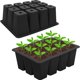 thumbnail image 2 of Propagación Semillas Contenedor Flower Planta Cultiva Caja Bandeja Arranque 12 Agujeros Silicona Transpirable Reutilizable para Que Crecen Comenzando, 2 of 8