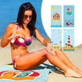 thumbnail image 6 of Zatoumnr Single-Sided Print Quick Dry Beach Towel, 28"x55.1", Microfiber Double-Sided Fleece, Versatile for Swimming and Bathing Vacation Necessities Gifts Swim Towels, 6 of 6