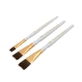 thumbnail image 4 of FolkArt 3 Piece Flat Paint Brush Set, 4 of 6