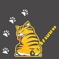 thumbnail image 2 of Funny Cute Cartoon Cat Shape Windshield Wiper Reflective Sticker with Its Tail in the Windshield Wiper, 2 of 5