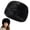 Black, variant on Faux Fur Winter Hat for Women, Russian Style Warm Bucket Hat, Plush Headwear, 21.3-22.8 in Circumference