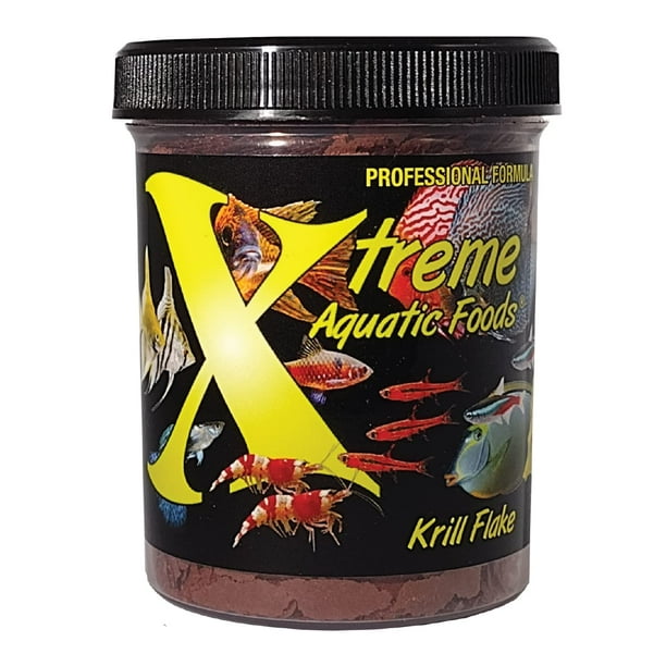 Xtreme Aquatic Fish Foods Krill Flake (1oz Jar) Hormone Free Made