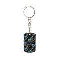 thumbnail image 2 of Uemuo Cool Off-Road Vehicle Pattern Rectangular Metal Keychain - Durable, Stylish, and Personalized Key Ring for Men and Women,Engraved Keychain,Gift Slim Sturdy Keychain, 2 of 7