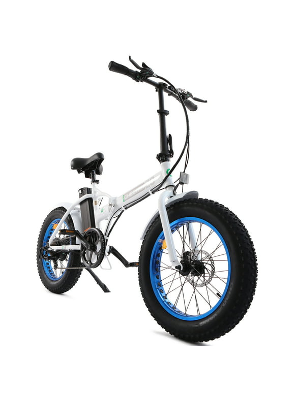 ECOTRIC 20" Fat Tire Folding Electric Bike Bicycle 500W 36V City Commuter Snow Beach Mountain Bicycle Pedal Assist for Adults