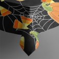 thumbnail image 4 of Halloween Pumpkins and Candy Corn Rectangle Tablecloth 60"x120",Waterproof Polyester Rectangle Table Cloth, Wipeable Spillproof Polyester Tablecloth for Dining, Camping, Indoor and Outdoor, 4 of 6