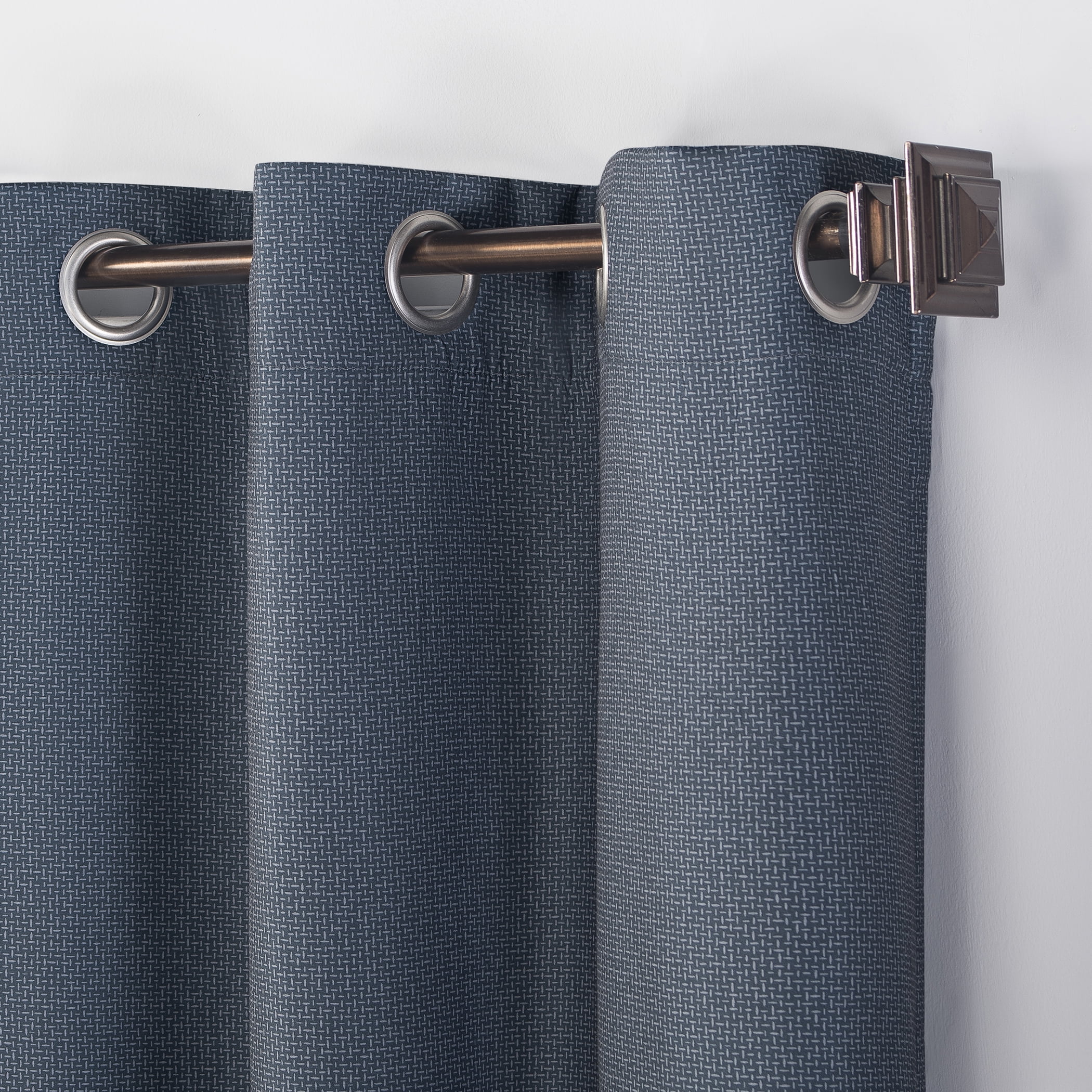 No. 918 Lindstrom Textured Draft Shield Fleece Insulated Room Darkening Grommet Curtain Panel