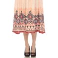 thumbnail image 5 of White Mark Border Print Pleated Midi Skirt (Women's), 5 of 6