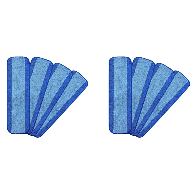 8Pcs Microfiber Cleaning Pad, Compatible for Mop, Swifter Reusable Pads, Hardwood Floor Replacement Cleaning Head