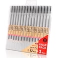 thumbnail image 1 of WWS-15Pcs Premium Black Gel Pens,0.5 mm Extra Fine Point Pens for School, Black Ink Pens Fine BallPoint Smooth Writing Pens for Journaling,Note Taking,Japanese Stationary,Ultra Fine Point Black Pens, 1 of 4