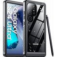 thumbnail image 1 of Funda Impermeable IP68 con Protectores Integrados, Negra, Samsung Galaxy S24 Ultra 5G, 1 of 8