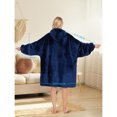thumbnail image 4 of Fluffy Blanket Wearable Hoodie Oversized Pullover, 4 of 5