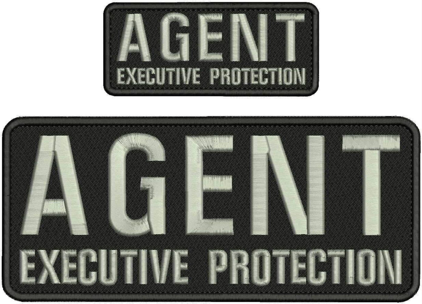 BAIL ENFORCEMENT AGENT EMB PATCH 4X10 AND 2X5 HOOK ON BACK TAN/BLK 