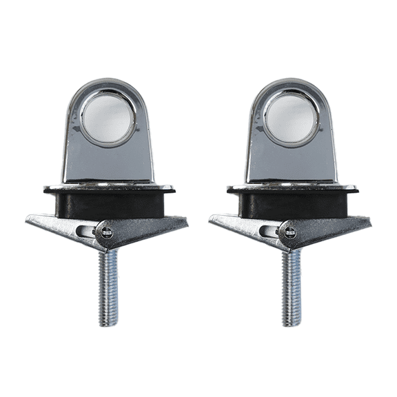 2 Pack Universal Stake Pocket Anchor Point Truck Bed, Pickup Truck, Trailer Chrome Plated Finish