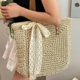 thumbnail image 2 of Women's Woven Large Capacity Tote Shoulder Crochet Beach Bag- Woven Boho Purse Knitted Shoulder Bag for Summer Vacation Beachy Travel Pool, 2 of 5
