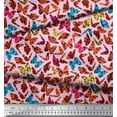 thumbnail image 2 of Soimoi Polyester Crepe Fabric Texture & Butterfly Print Fabric by Yard 42 Inch Wide, 2 of 3