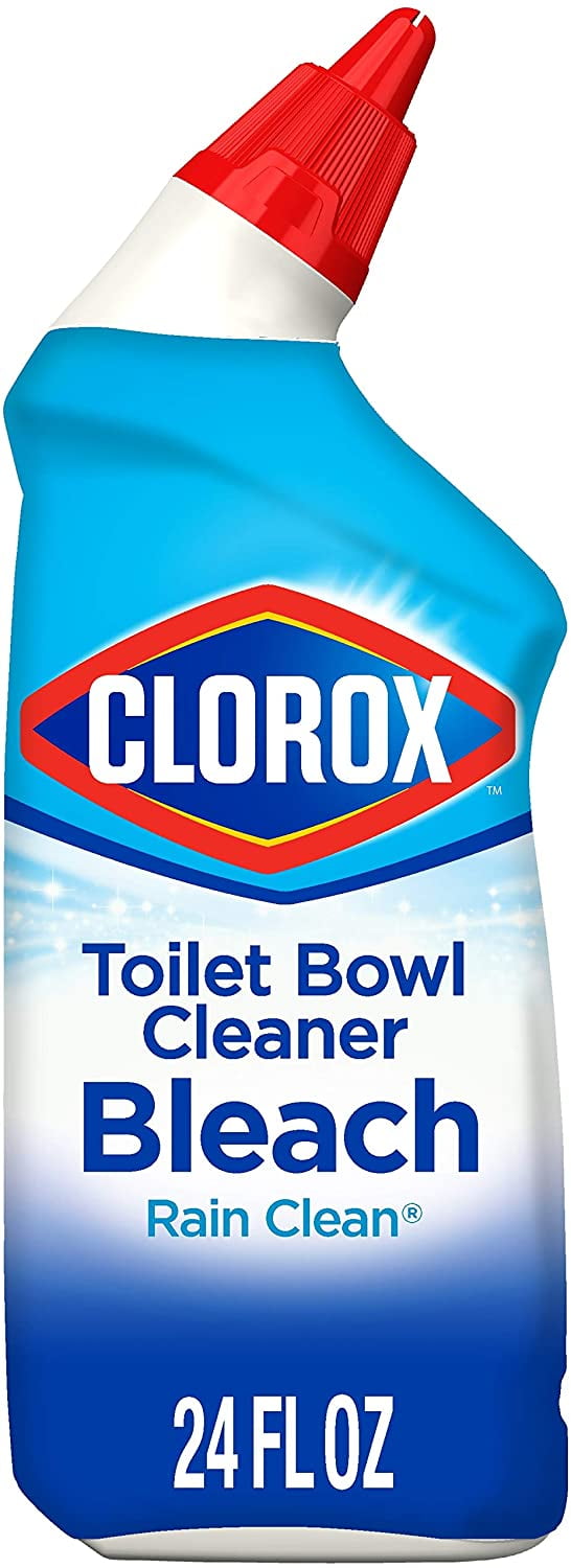 Clorox Toilet Bowl Cleaner With Bleach, Rain Shower/Clean Rain - 24 Ounces 2 Pack (package May Vary)