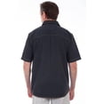 thumbnail image 2 of Scully 5254 GUN L The Traveler Mens Short Sleeve Shirt with Contrast Stripe, Gunmetal - Large, 2 of 2