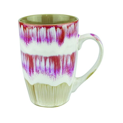 Mug - Ceramic Creative Glazed Drip Coffee Mug and Tea Cup 16 Ounce - Unique Kitchen Drinkware (Rose, 1) - Best Gift for Coffee Tea Lover / Addicts