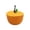 Orange, variant on Japceit Cotton Rope Storage Basket With Lid, Fruit Outline Design, Desktop Trinket Organizer, Practical Housewarming Gift, Woven Home Decor, For Small Items