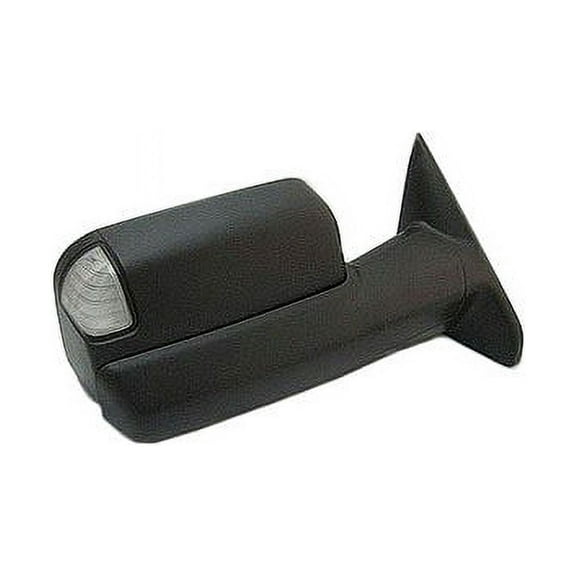 Right Passenger Side Power Mirror - Textured - Tow Type - with Heated Glass, Turn Signal, and Puddle Lamp - Compatible with 2012 Ram 5500