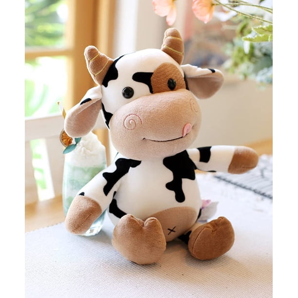 Jouet en Peluche de Vache Veau de Dessin Animé Animal Mignon - SURENHAP - Blanc - 30cm x 21cm x 13cm - Jeux - Jouets Jouet en Peluche de Vache Veau de Dessin Animé Animal Mignon - SURENHAP - Blanc - 30cm x 21cm x 13cm - Jeux - Jouets