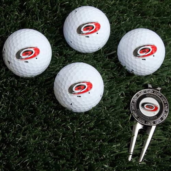 Team Golf Carolina Hurricanes Golf Balls, 4 Pack