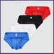 thumbnail image 4 of Ropa interior de seda helada para hombre, ropa interior sexy de cintura baja, transpirable, de color sólido, ropa interior fina, 4 of 5